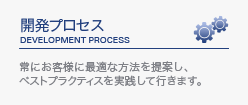 開発プロセス｜ENACESは常にお客様に最適な方法を提案し、ベストプラクティスを実践して行きます。